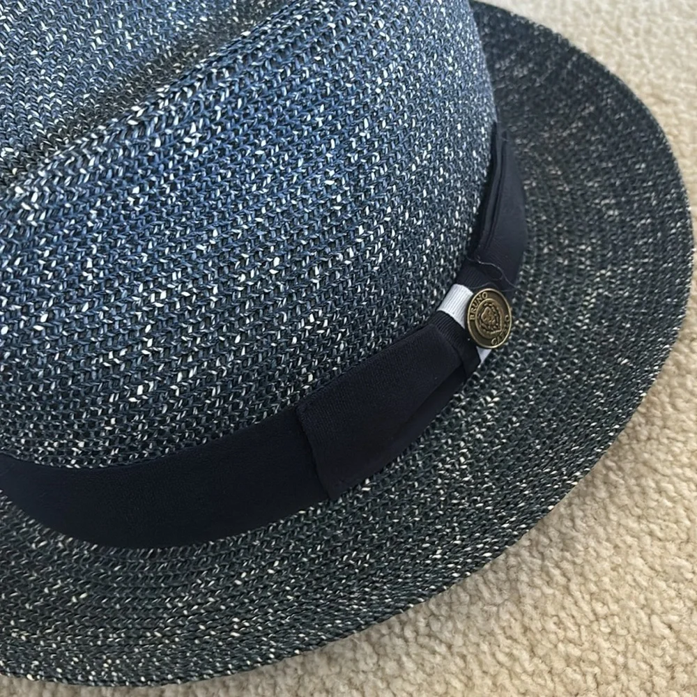 Bruno Capelo PIEDMONT COLLECTION
STRAW TWEED FEDORA HAT size M - Picture 9 of 9